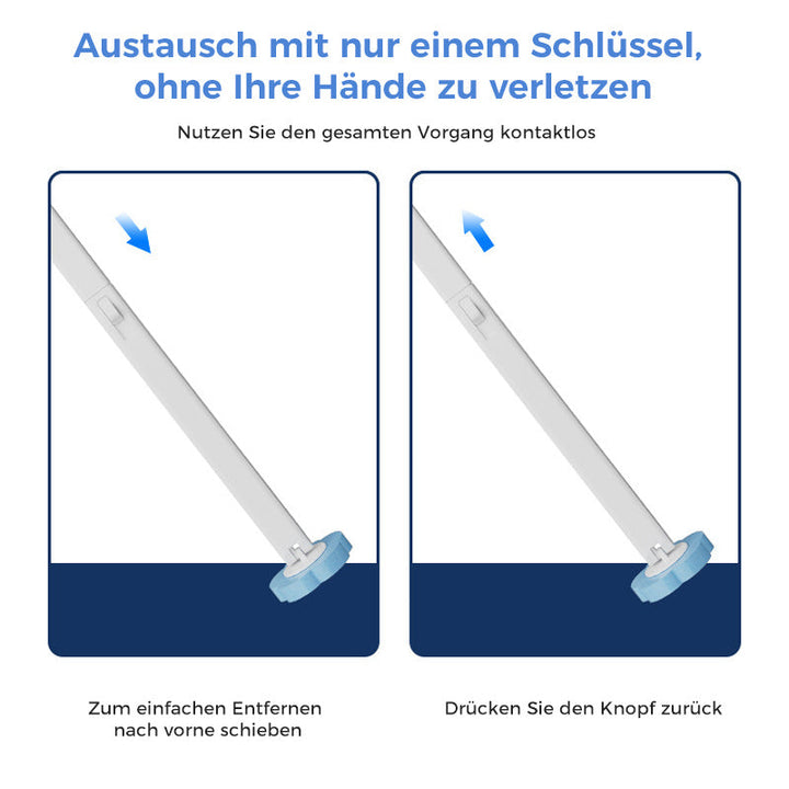 Kalsten | Antibacterial Disposable Toilet Brush with Hygienic Sponge Head and Holder