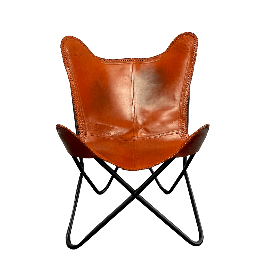 Bat chair made of real leather (available in different colors) | Kalsten