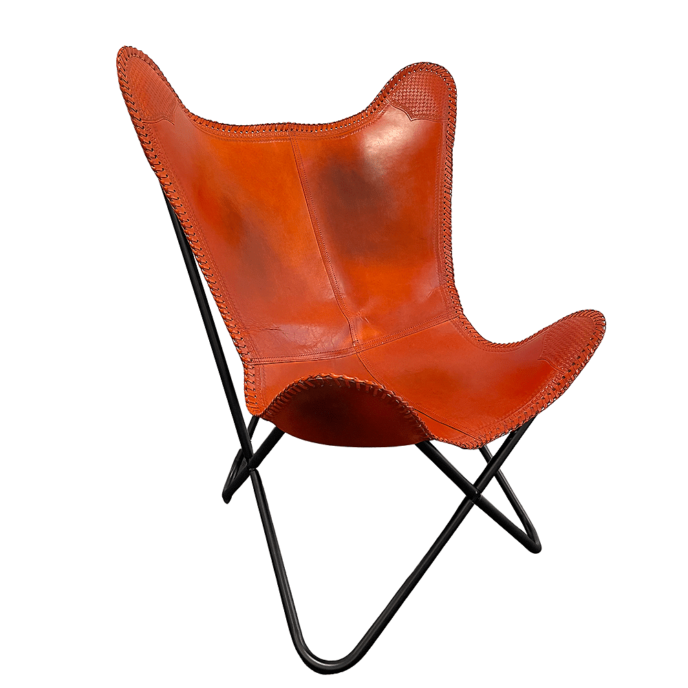 Bat chair made of real leather (available in different colors) | Kalsten