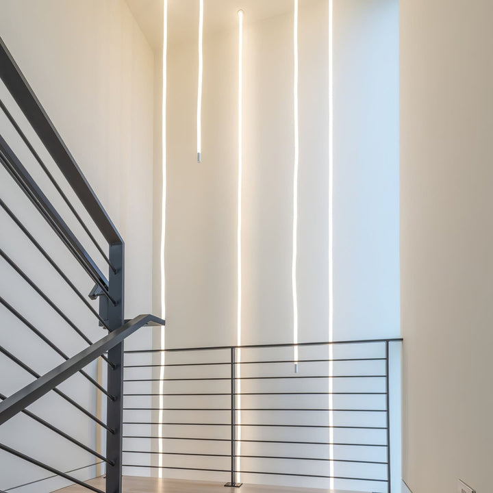 Pendant Light Silicone Integrated LED 78.7 in Gold Ceiling Indoor Modern Dining Kitchen Fixture | Kalsten