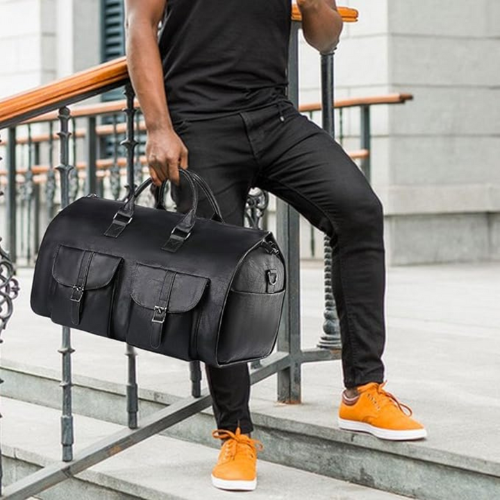 Travel Duffel Bag Leather Hand Luggage Noxord