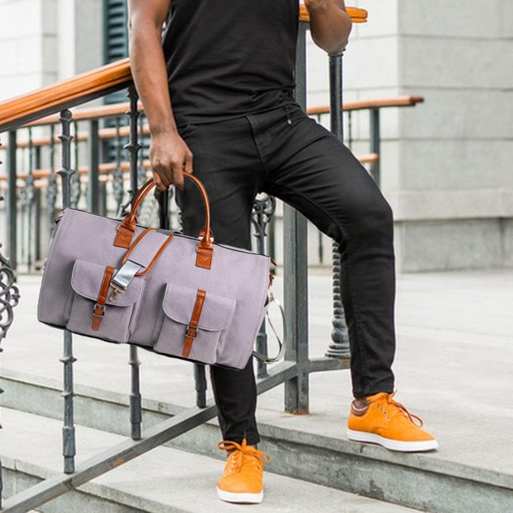 Travel Duffel Bag Leather Hand Luggage Noxord