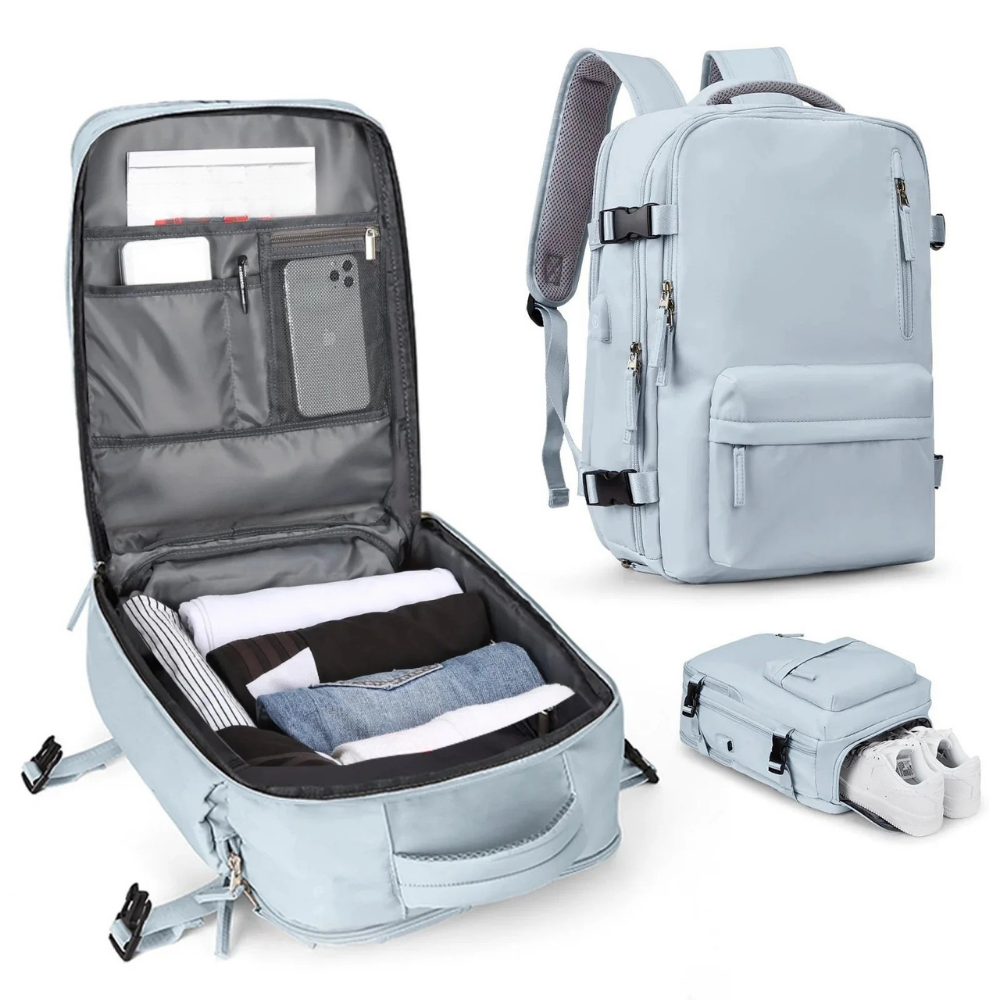 Kalsten | Travel Rucksack Backpack | Large Compartments Shoe Pocket