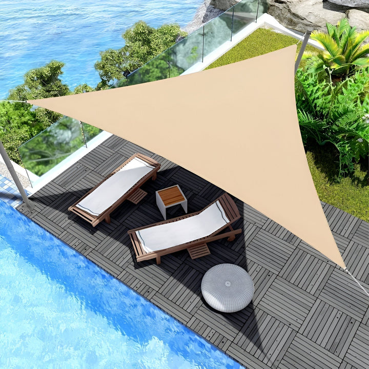ZonVeil TriShade – Triangular Waterproof Shade Sail with UV Protection for Outdoor | Kalsten