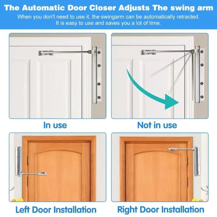 Quiet Automatic Stainless Steel Door Closer