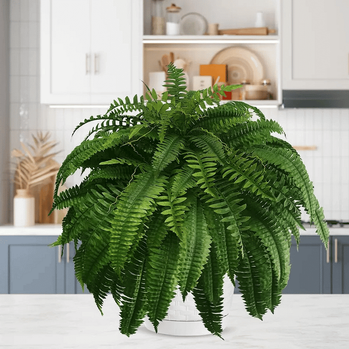 Kalsten | EverGreen Boston Fern – Artificial Plant with UV Protection and Weather Resistant Design
