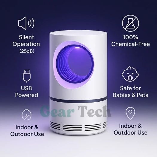 InsectoStop UV Fly Catcher – Electric Mosquito Lamp for Indoor and Outdoor | Kalsten