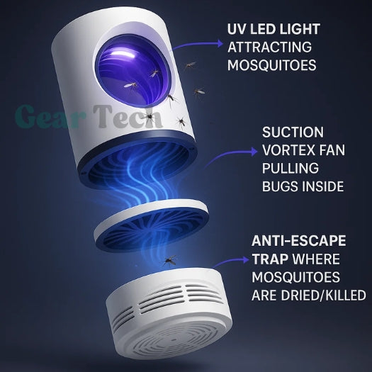 InsectoStop UV Fly Catcher – Electric Mosquito Lamp for Indoor and Outdoor | Kalsten
