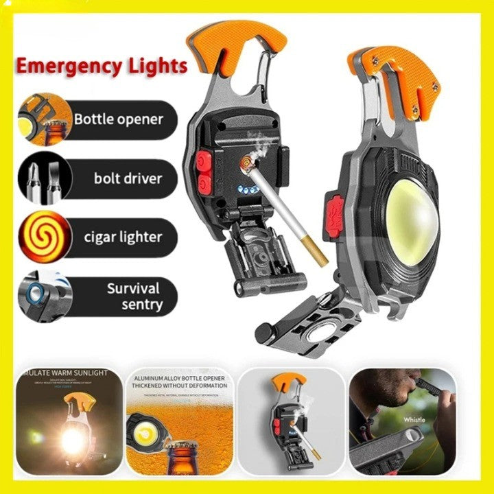 Ultimate COB Multifunction Rechargeable Built-in Ligther Work Light | Kalsten
