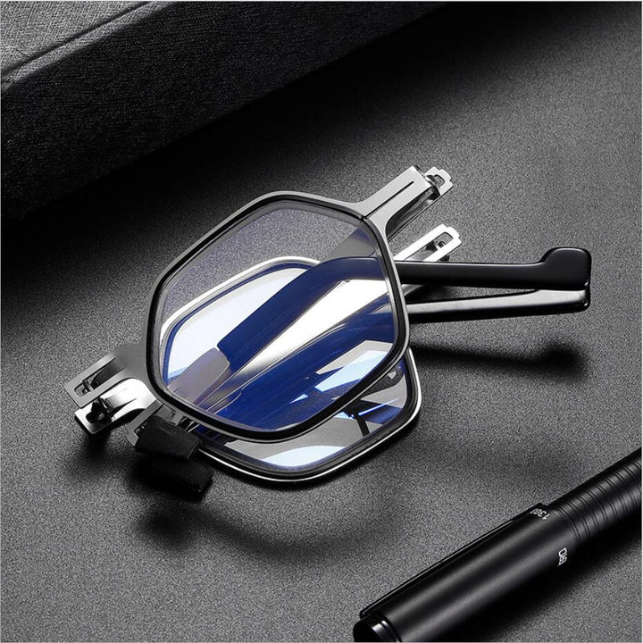 Ultralight screwless foldable reading glasses made of titanium material | Kalsten