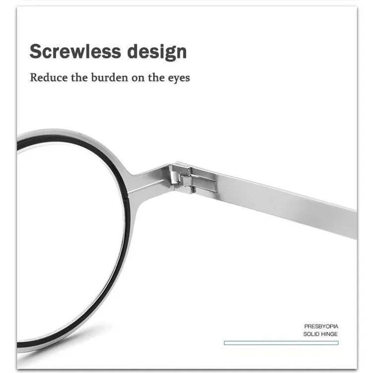 Ultralight screwless foldable reading glasses made of titanium material | Kalsten