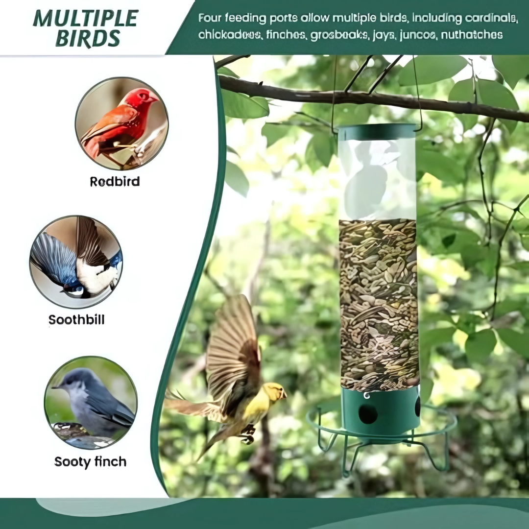 Squirrel-Proof Outdoor Hanging Bird Feeder Kalsten