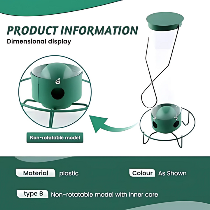 Squirrel-Proof Outdoor Hanging Bird Feeder Kalsten