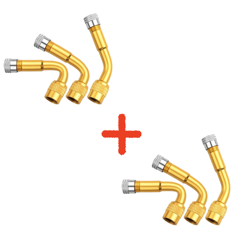 Tire Valve Extension Flexible 3-Way Set | Kalsten