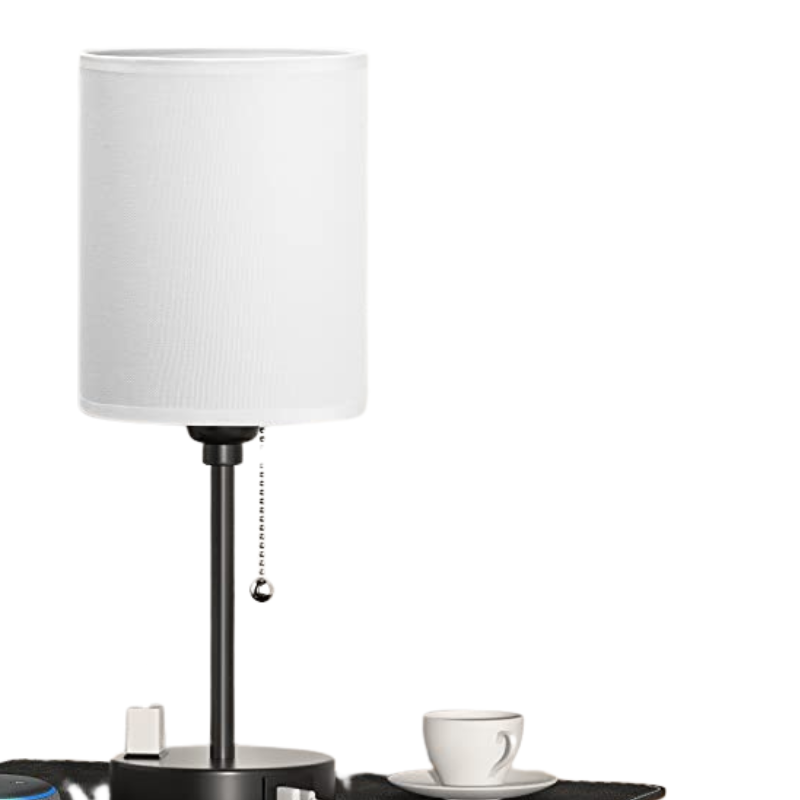 Elegant Table Lamp with Smart Charging Options and Three Colors Noxord