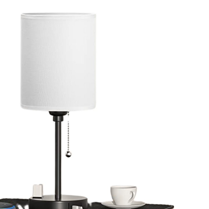 Elegant Table Lamp with Smart Charging Options and Three Colors Noxord