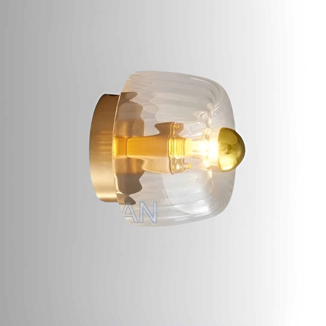 ScandiElegance Wall Lamp – Modern Glass Lighting with Bauhaus Charm Noxord