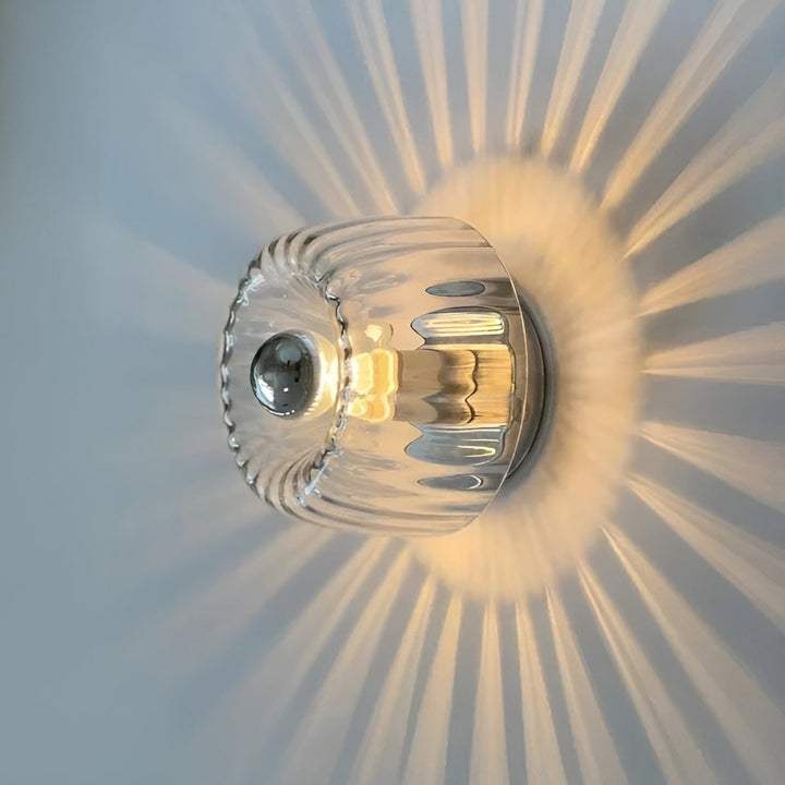 ScandiElegance Wall Lamp – Modern Glass Lighting with Bauhaus Charm Noxord