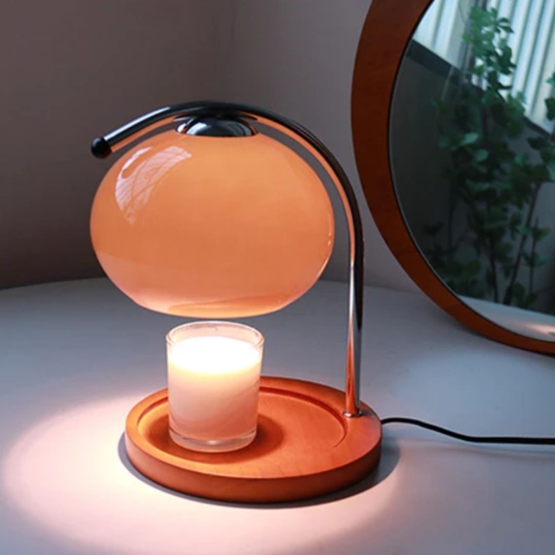 Alyssa Retro Table Lamp - Elegant Glass Lighting Kalsten