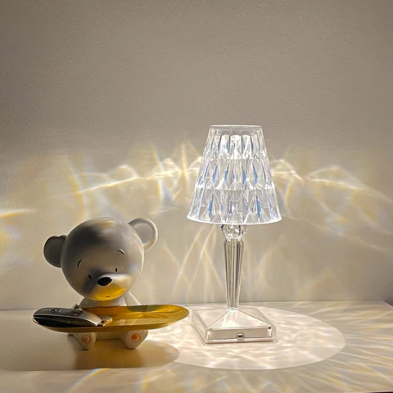 CrystalLuxe Table Lamp - Elegant Crystal Table Lighting Kalsten