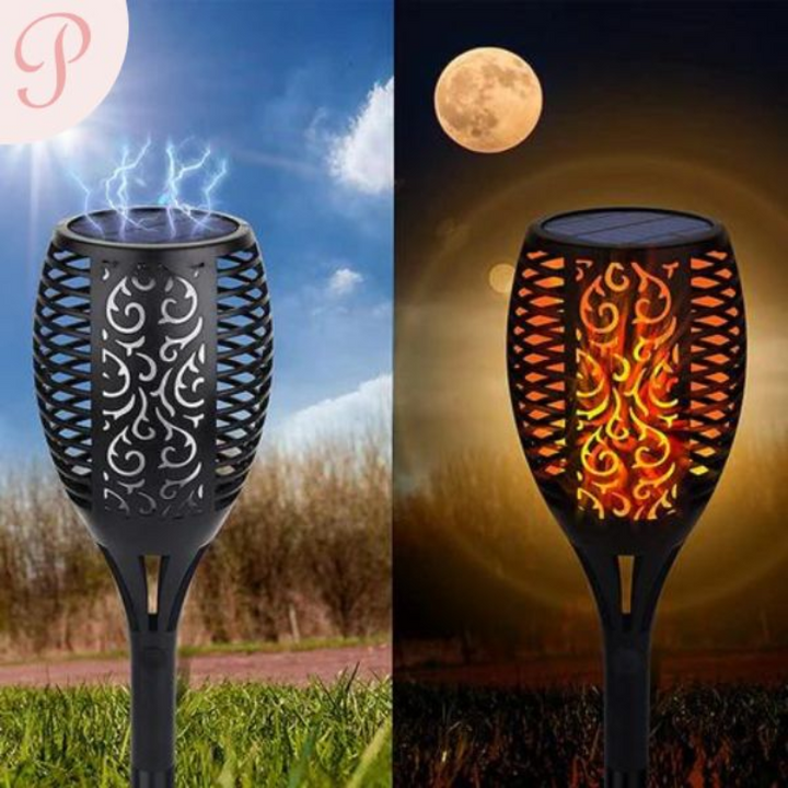 Garden Torches LED Lighting - SolarFlame | Kalsten