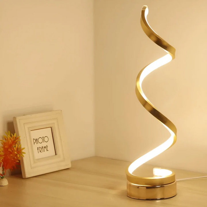 Dimmable Modern Spiral Table Lamp - LumaSpiral | Noxord