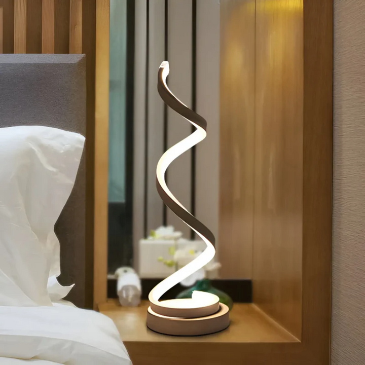 Dimmable Modern Spiral Table Lamp - LumaSpiral | Noxord