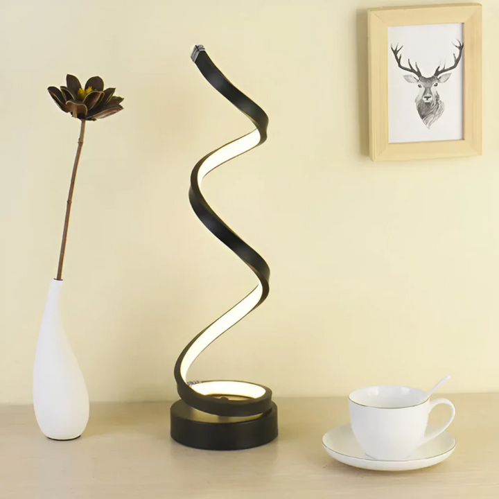 Dimmable Modern Spiral Table Lamp - LumaSpiral | Noxord
