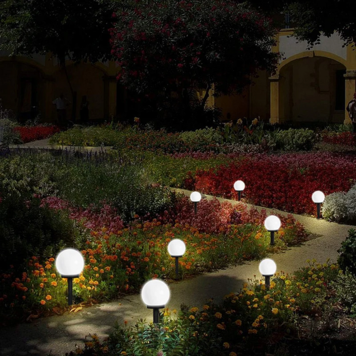 Kalsten | 3 Pieces Waterproof LED Solar Ball Garden Lighting - SunLuxe Orbs