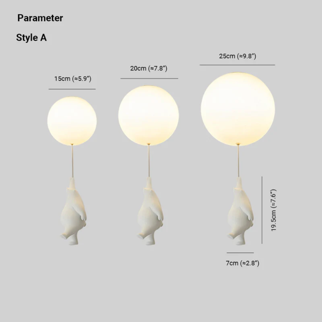 Fateh Ceiling Lamps Pendant Lamps Bear Balloon | Kalsten