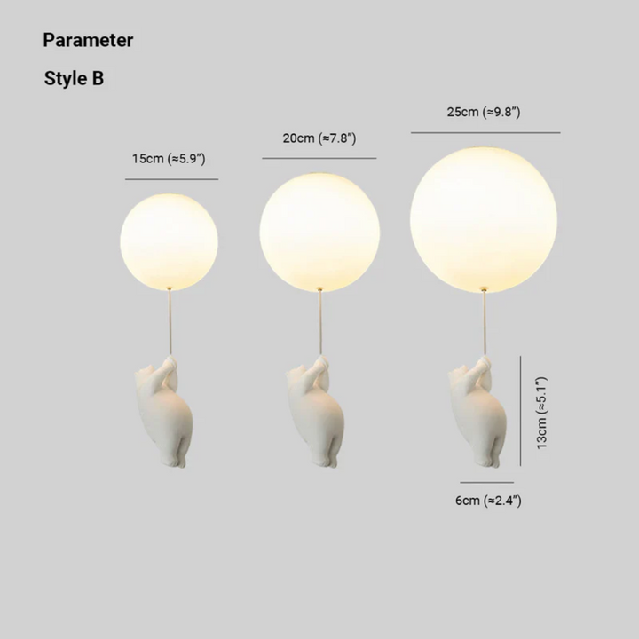 Fateh Ceiling Lamps Pendant Lamps Bear Balloon | Kalsten