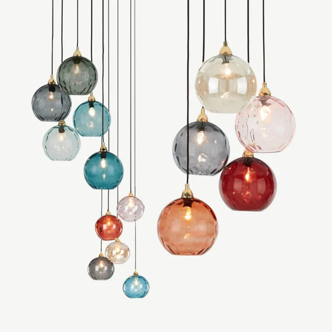Modern Cluster Pendant Lamp with 3 Lights - Cascade | Kalsten