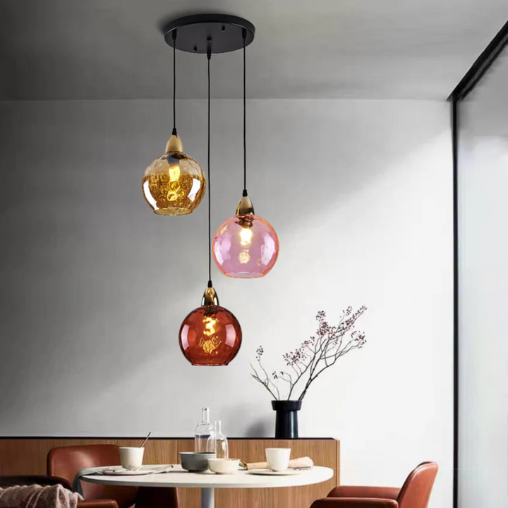 Modern Cluster Pendant Lamp with 3 Lights - Cascade | Kalsten