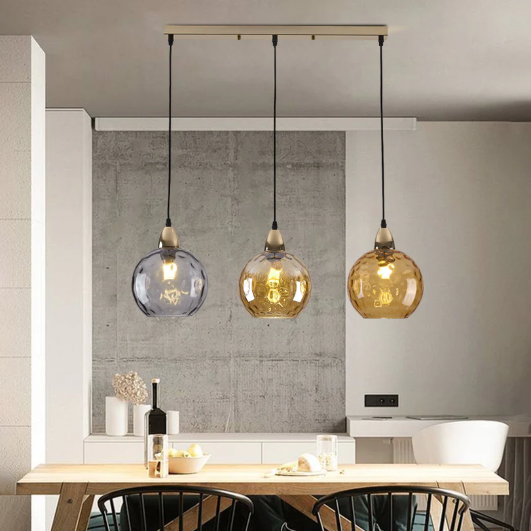 Modern Cluster Pendant Lamp with 3 Lights - Cascade | Kalsten