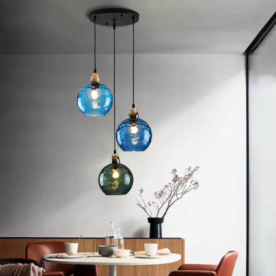 Modern Cluster Pendant Lamp with 3 Lights - Cascade | Kalsten