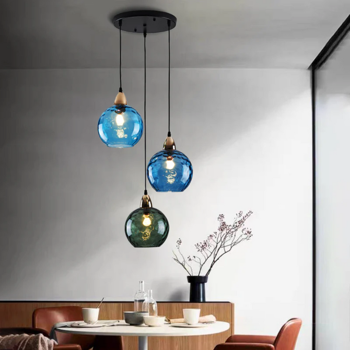 Modern Cluster Pendant Lamp with 3 Lights - Cascade | Kalsten