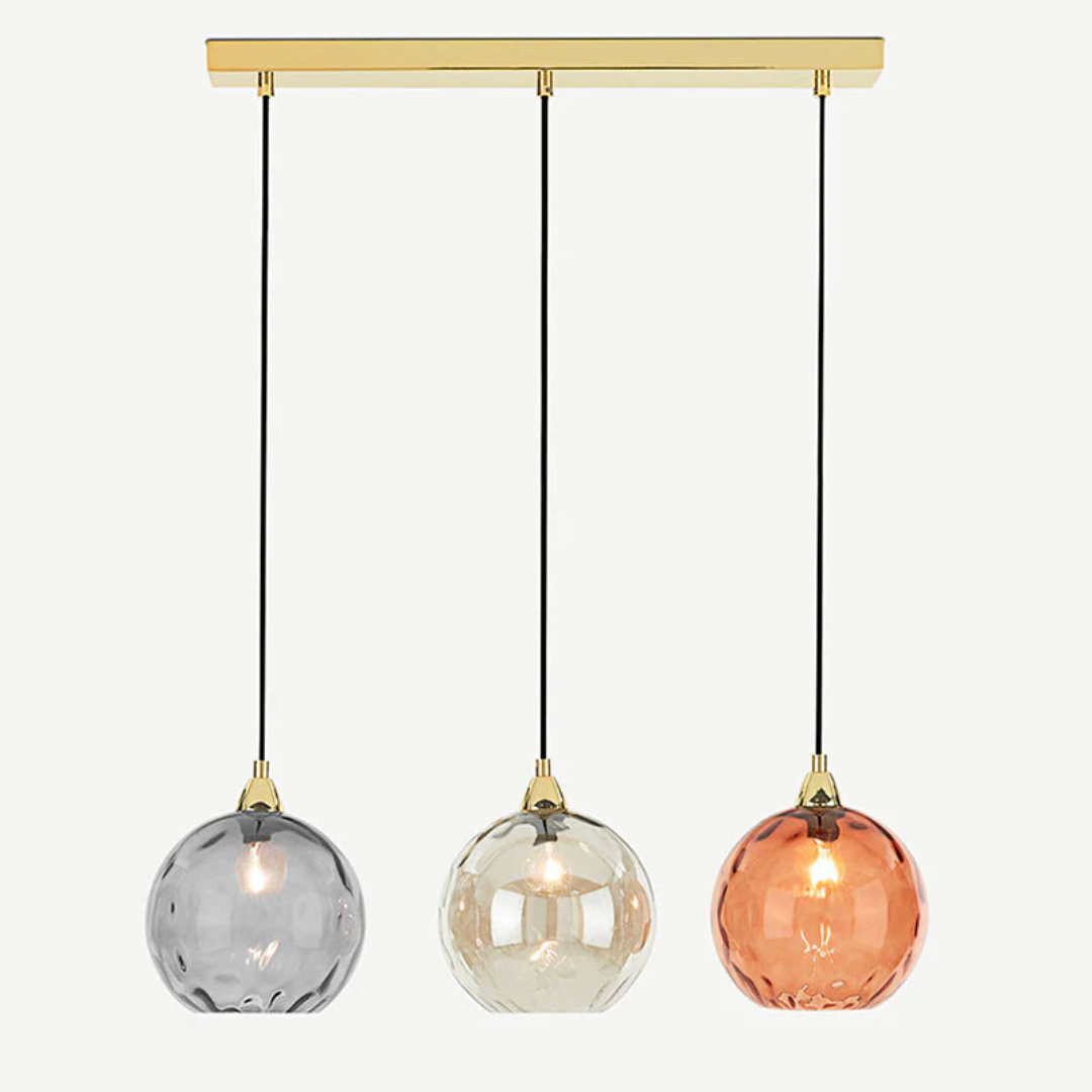 Modern Cluster Pendant Lamp with 3 Lights - Cascade | Kalsten