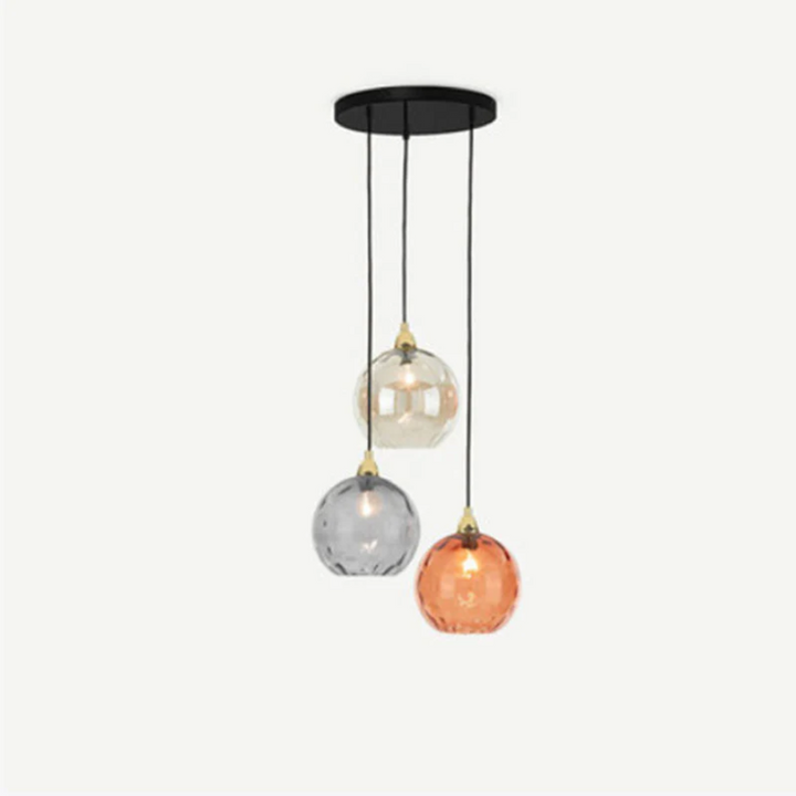 Modern Cluster Pendant Lamp with 3 Lights - Cascade | Kalsten