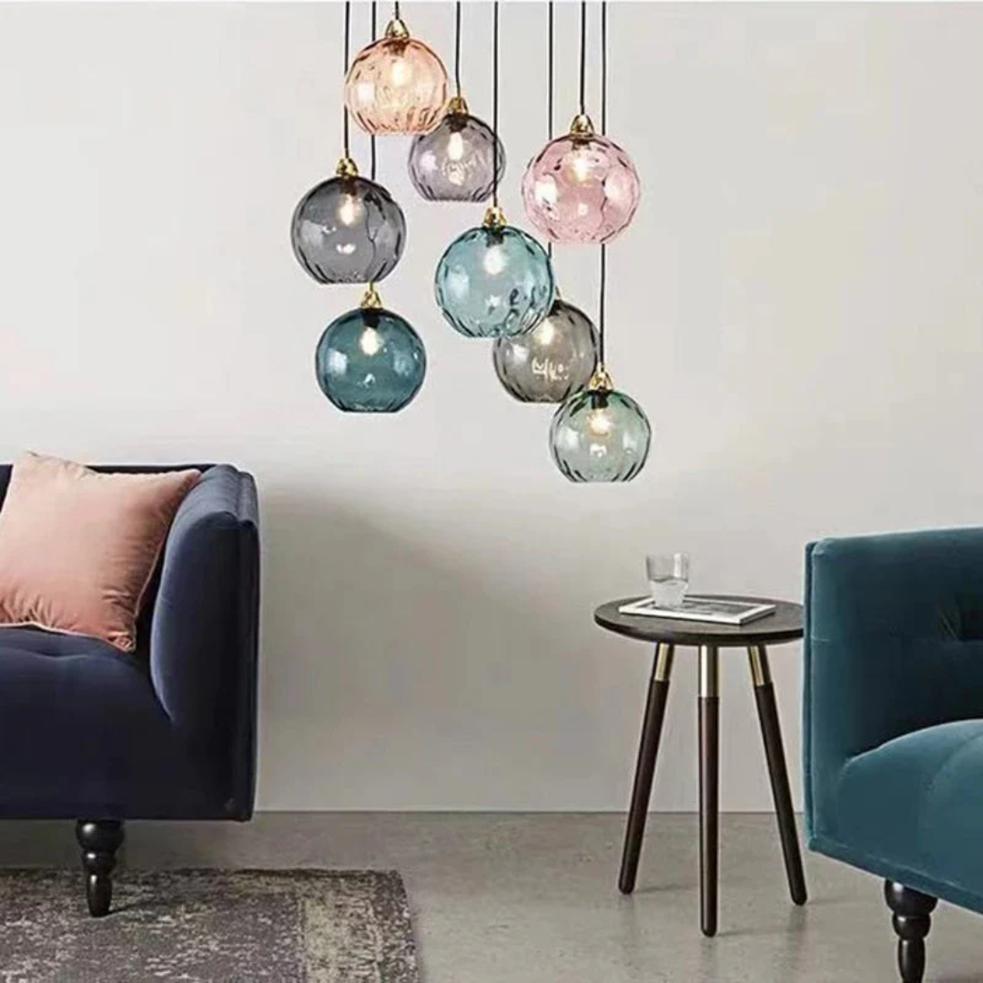 Modern Cluster Pendant Lamp with 3 Lights - Cascade | Kalsten