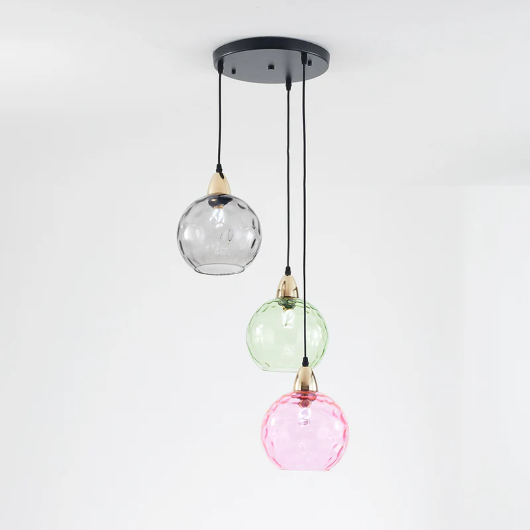 Modern Cluster Pendant Lamp with 3 Lights - Cascade | Kalsten