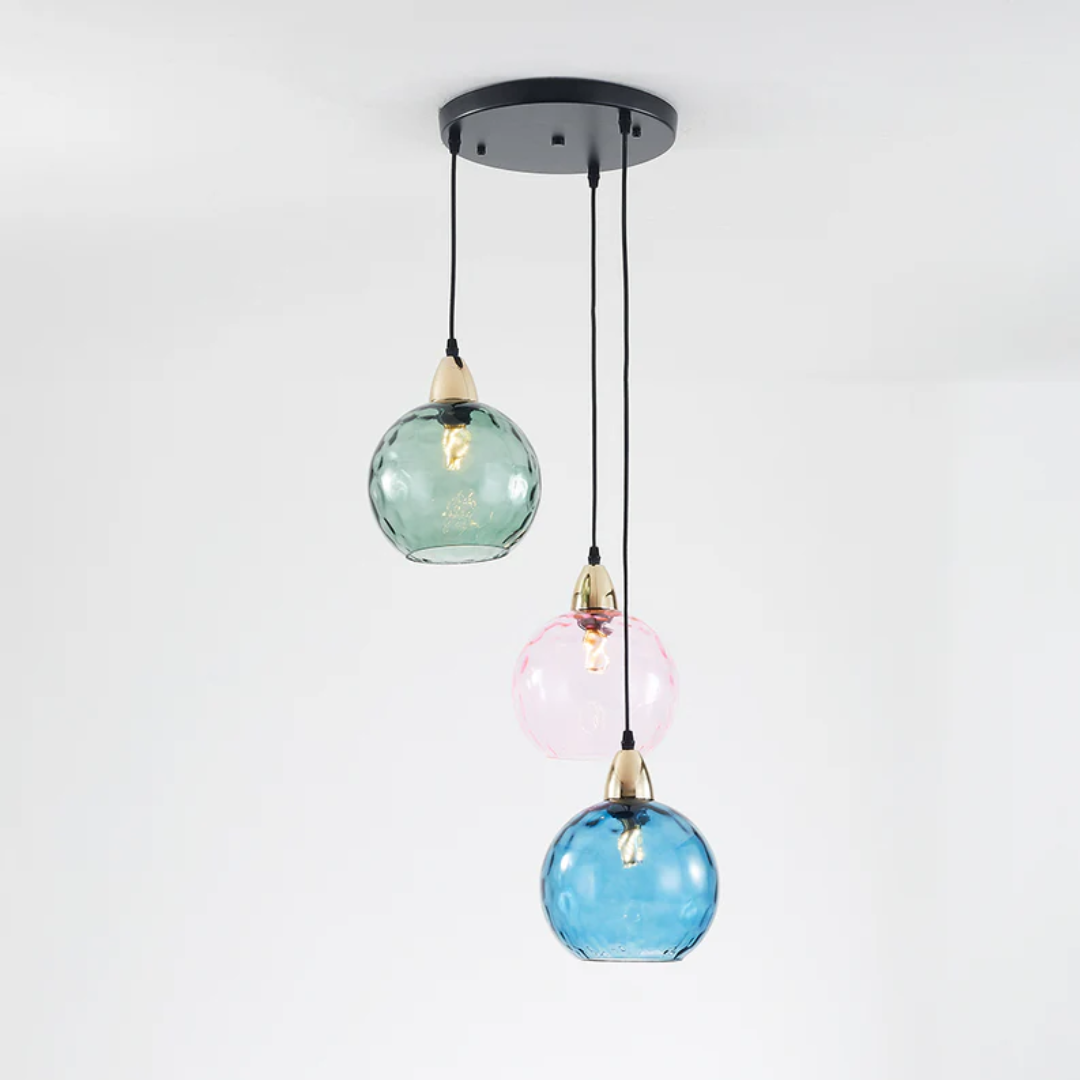 Modern Cluster Pendant Lamp with 3 Lights - Cascade | Kalsten
