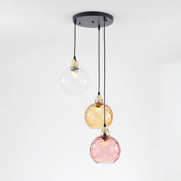 Modern Cluster Pendant Lamp with 3 Lights - Cascade | Kalsten