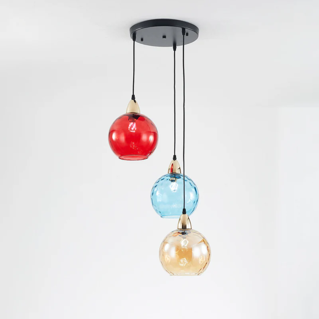 Modern Cluster Pendant Lamp with 3 Lights - Cascade | Kalsten