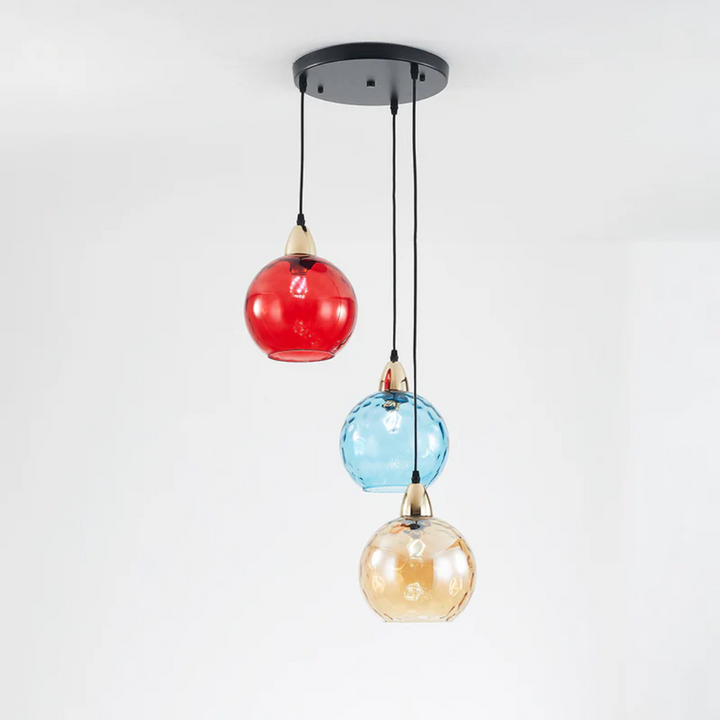 Modern Cluster Pendant Lamp with 3 Lights - Cascade | Kalsten