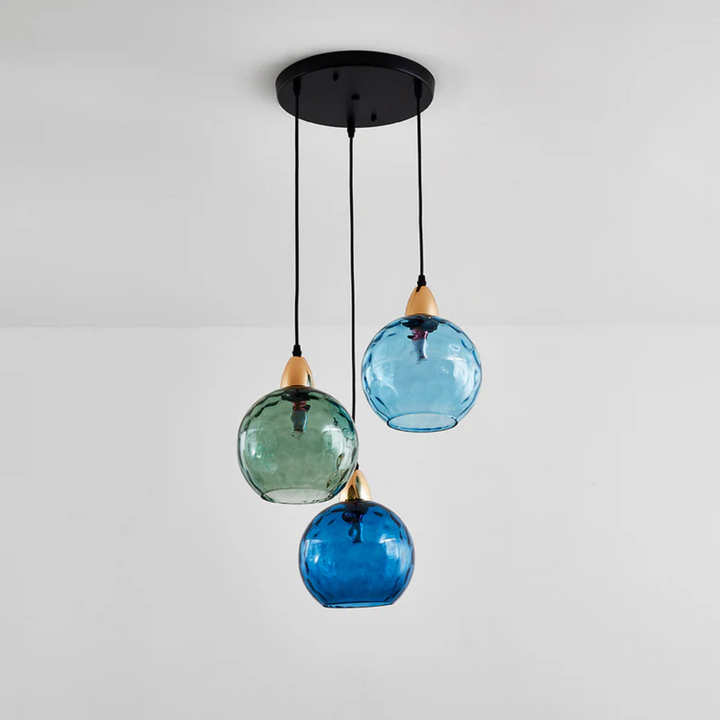 Modern Cluster Pendant Lamp with 3 Lights - Cascade | Kalsten