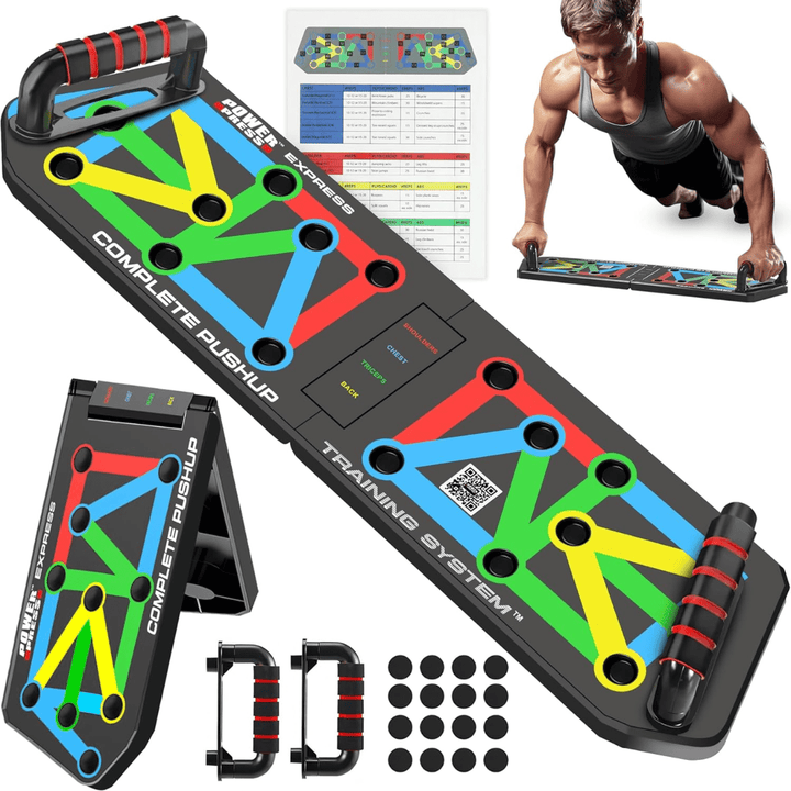 Kalsten | Foldable push-up board with 30 training positions for targeted muscle training