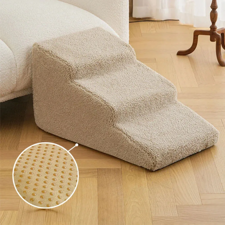Kalsten | Soft Foam Pet Stairs for Small and Senior Dogs - Bedside Ramp Steps