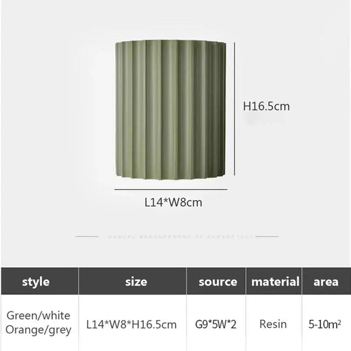 VaultLight | Vibrant Contemporary Resin Wall Light Fixture | Kalsten