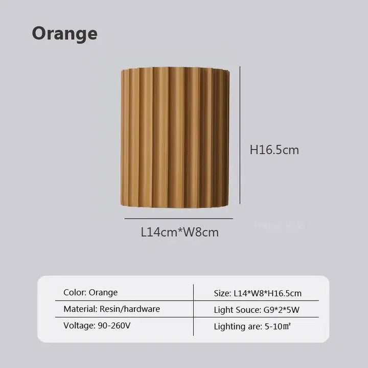 VaultLight | Vibrant Contemporary Resin Wall Light Fixture | Kalsten