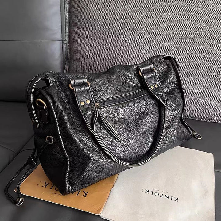 Ladies Shoulder Bag PU Leather Spacious with Laptop Compartment and Adjustable Strap | Kalsten